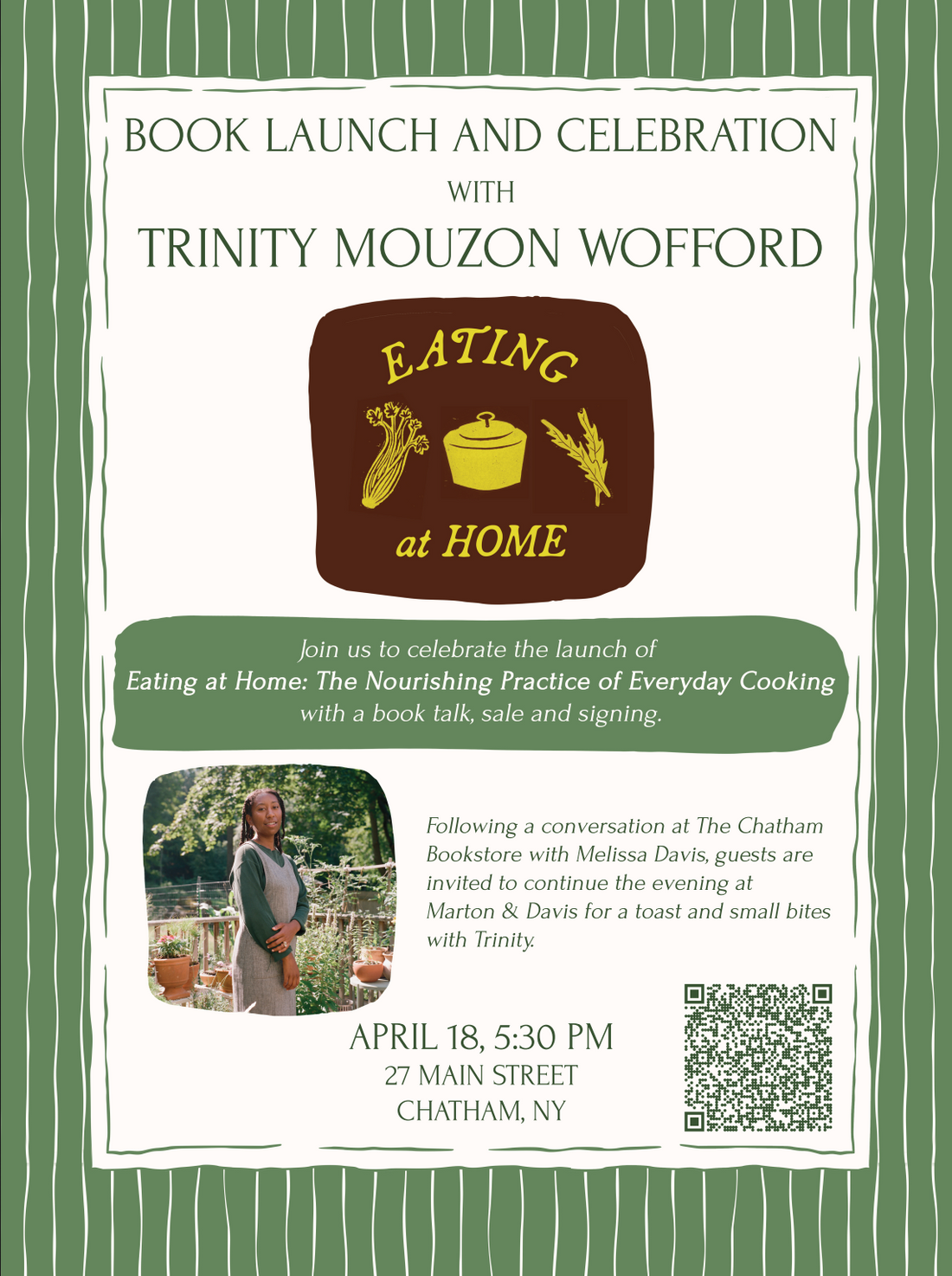 Eating at Home book launch event