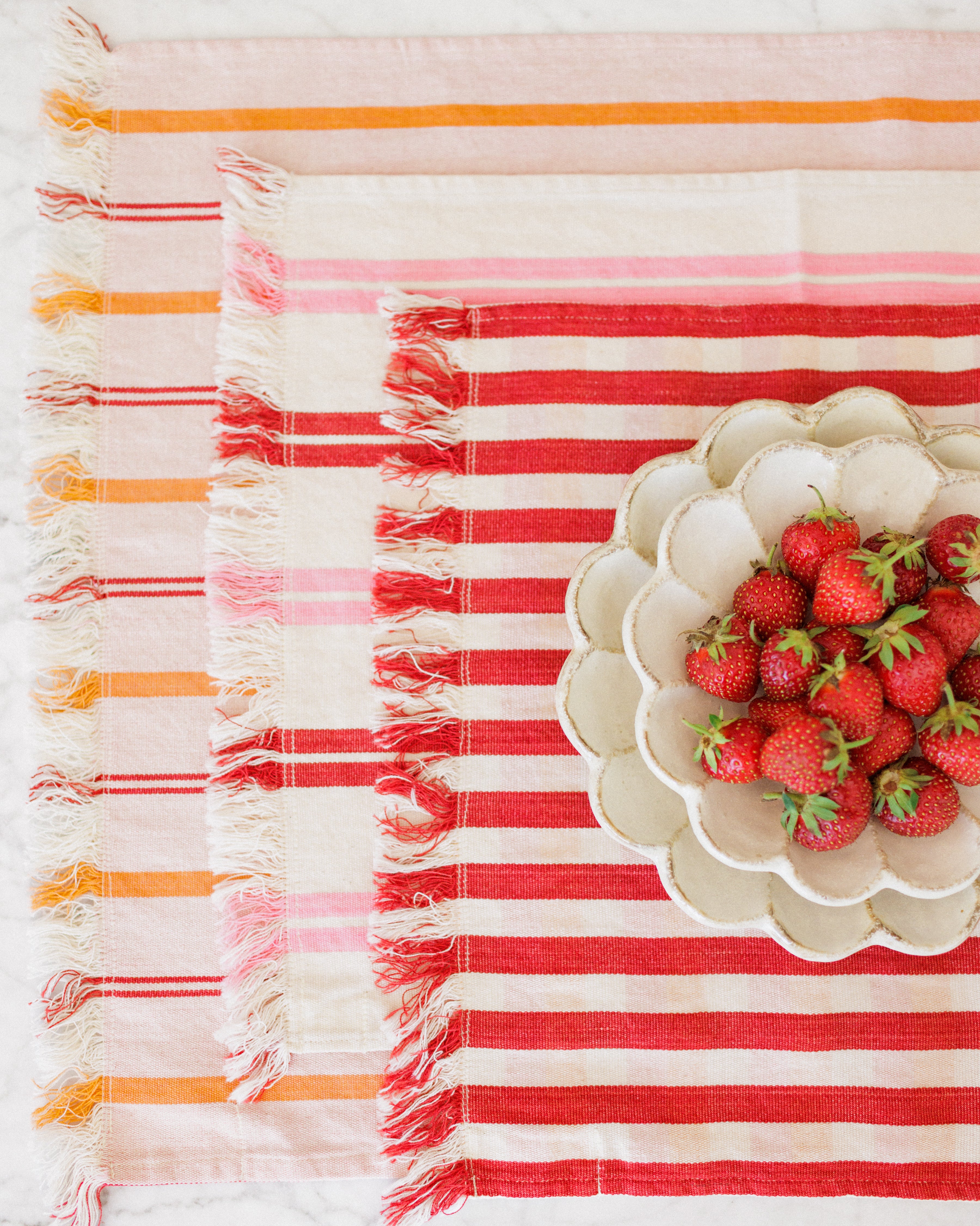 Marton & Davis x Tensira Placemat with fringe